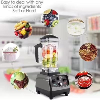 BATEERUN Professional Countertop Blender 1800W with 8 Blades and 68oz BPA-Free Tritan Jar - Product Image