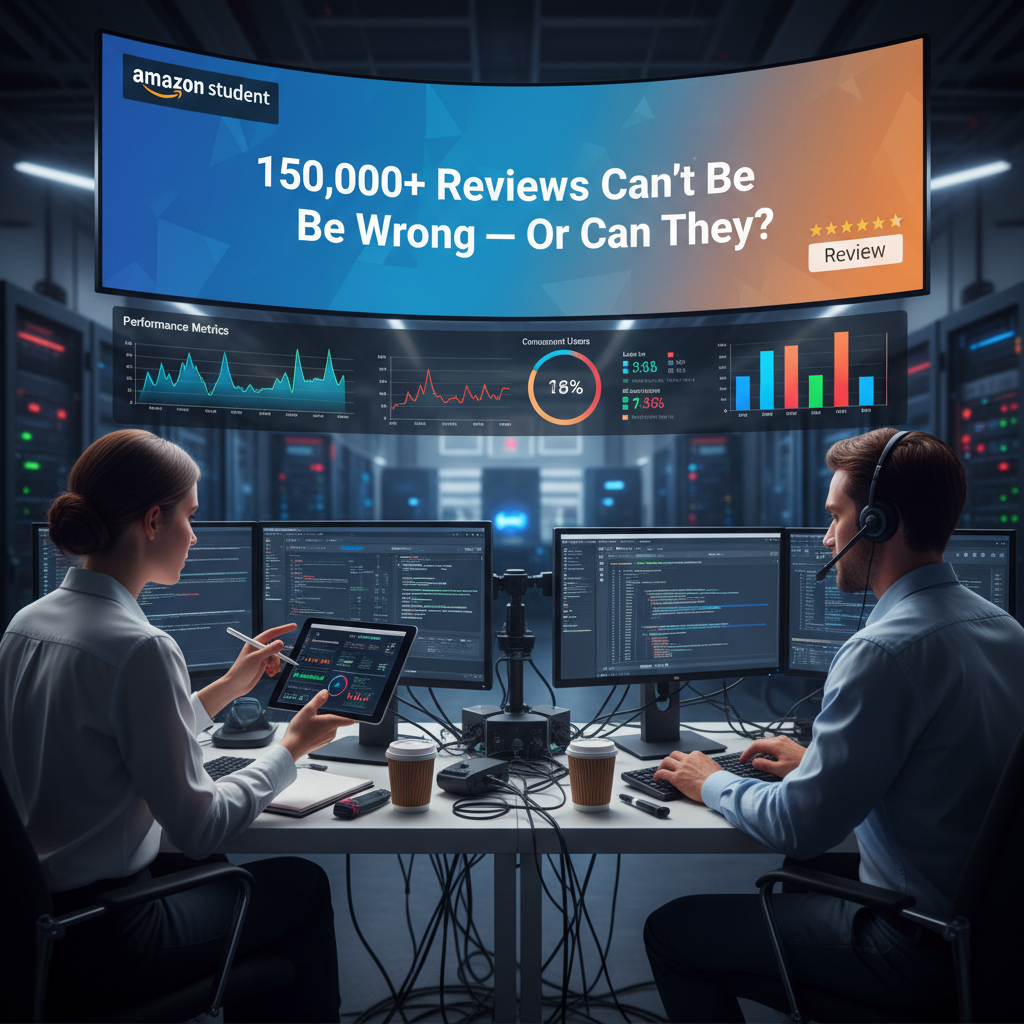 AI Generated Image for Performance testing scenario showing Amazon Prime Student 6-Month Free Trial Review: 150,000+ Reviews Can’t Be Wrong — Or Can They? in use, professional photography, action shot