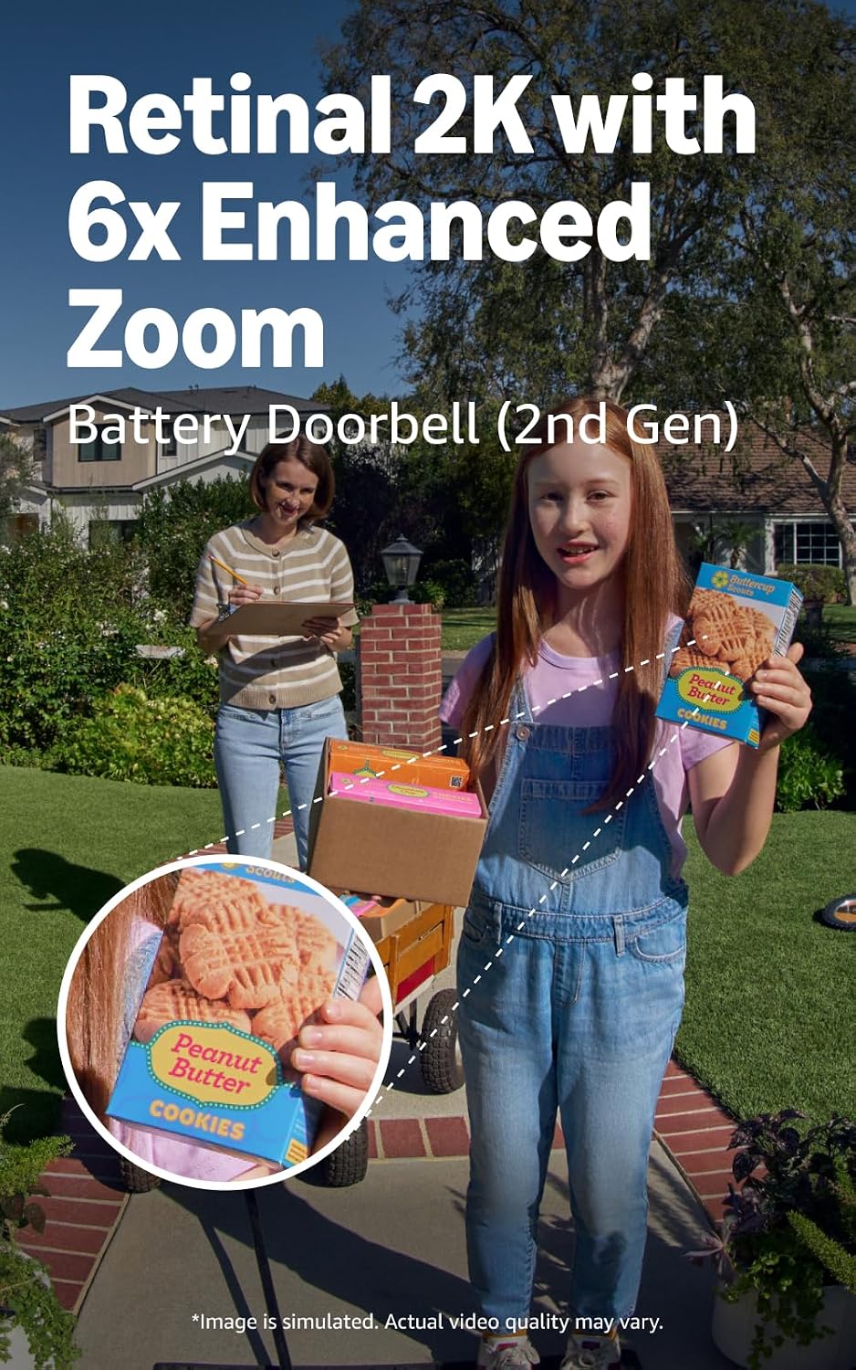 Ring Battery Doorbell 2nd Gen Speckled Gray with Spotlight Cam Plus Battery White Bundle - Design and Build