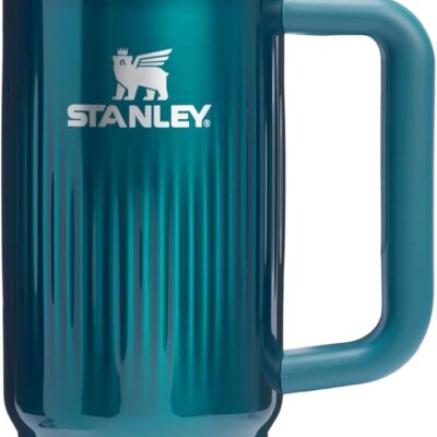 STANLEY Quencher H2.0 Tumbler with Handle and Straw 30oz Flowstate Fluted Marina Shine - Product Image