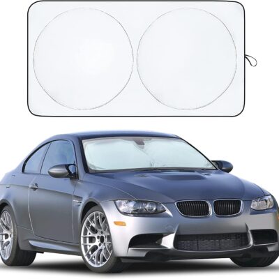 EcoNour Car Windshield Sunshade Medium 64x32 Inches - Product Image