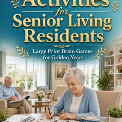 Activities for Senior Living Residents: Large Print Brain Games for Golden Years - Product Image
