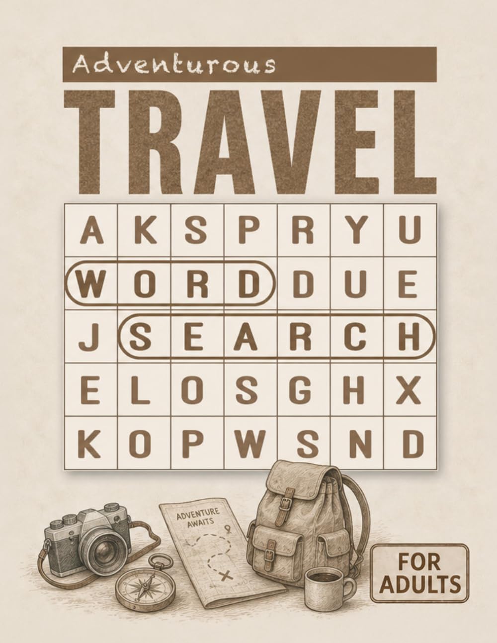 Adventurous Travel Word Search for Adults: Large Print Word Puzzles for Exploring New Places, Holiday Getaways, and Screen-Free Fun - Comparison