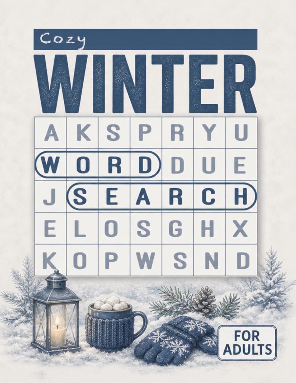 Cozy Winter Word Search for Adults: Large Print Word Puzzles for Snowy Days, Indoor Relaxation, and Peaceful Fun - Comparison