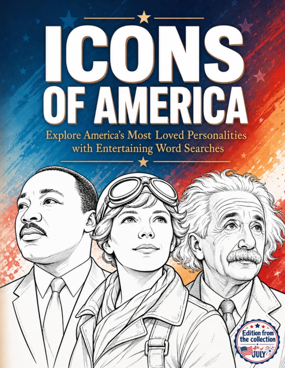 Icons of America: Word Search Puzzles – Explore America's Most Beloved Personalities (4th of July Collection) - Review