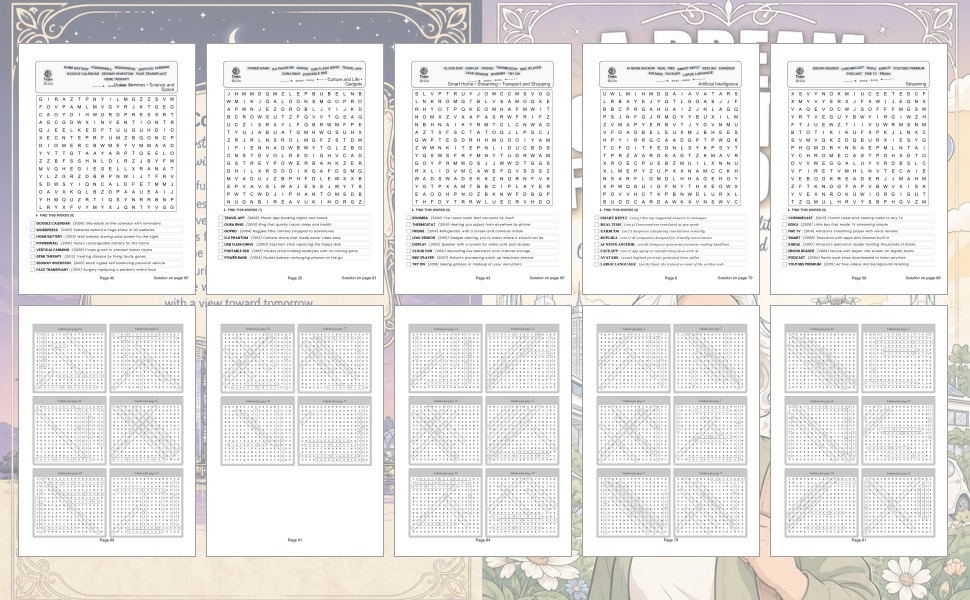 A Dream Come True for Boomers: Explore Post-2000 Realities We Once Only Imagined with Fun Word Search Challenges (Train Your Brain) - Design and Build