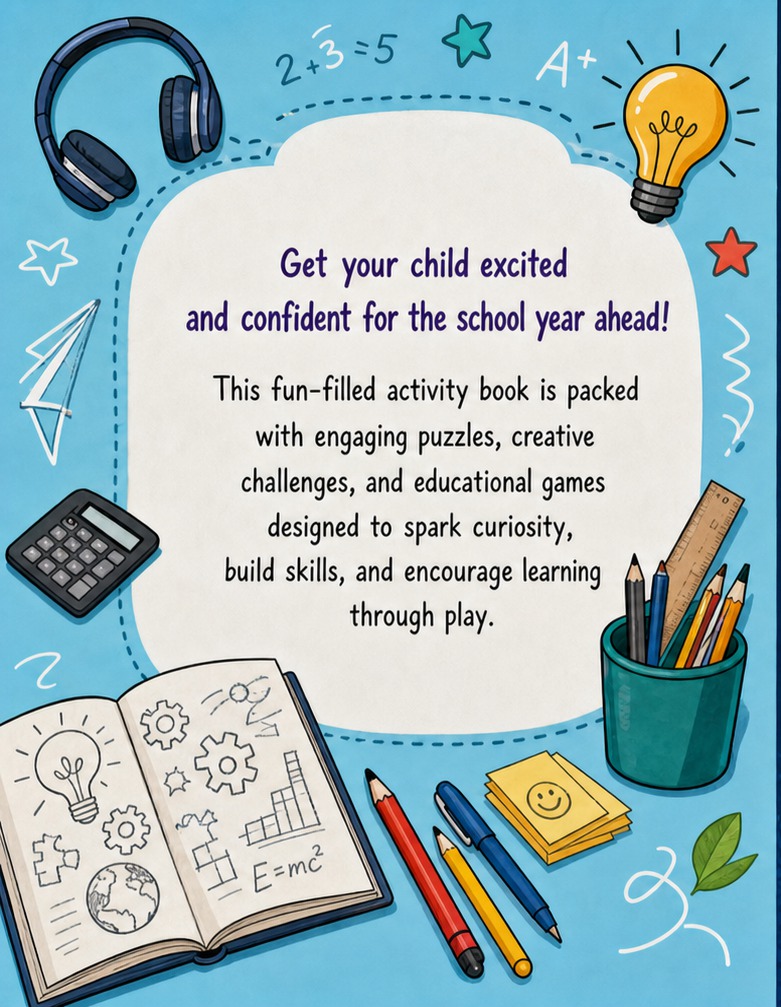 Ready Set School Ages 9-12 Mixed Activity Book with Puzzles Mazes and Creative Coloring for Kids - Performance Testing