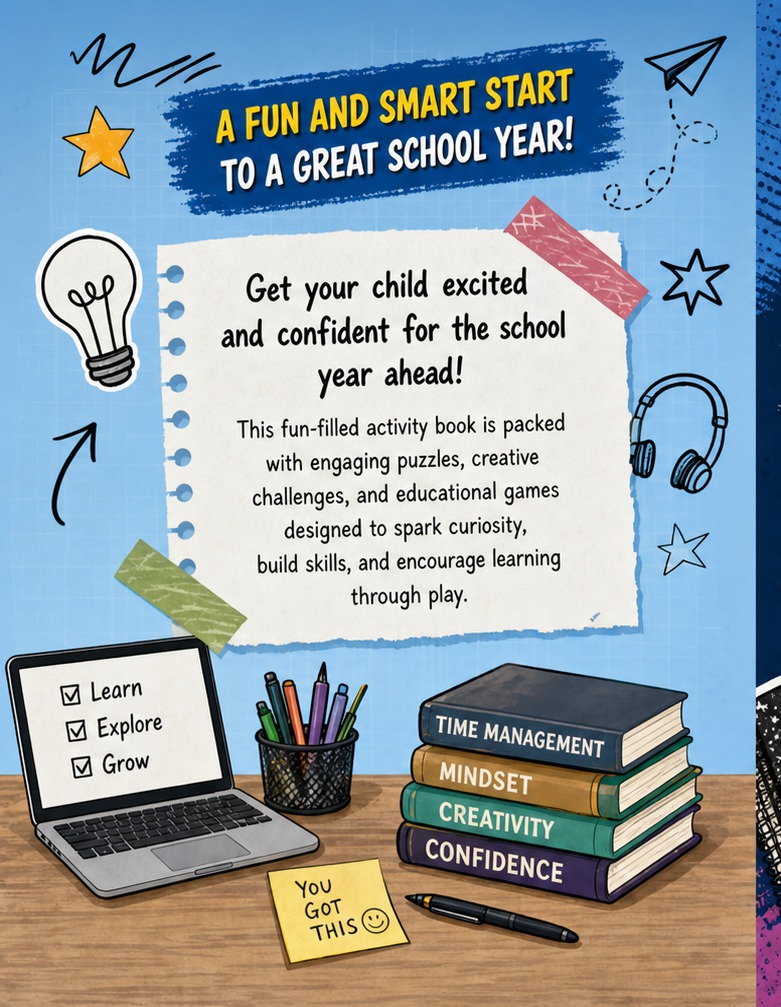 Ready Set School Ages 12 Plus Mixed Activity Book for Kids Starting School - Performance Testing