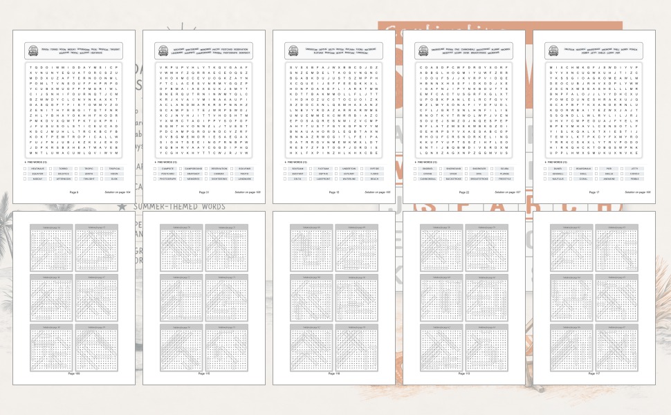 Captivating Summer Word Search for Adults: Large Print Word Puzzles for Sunny Days, Beach Escapes, and Relaxing Moments - Performance Testing