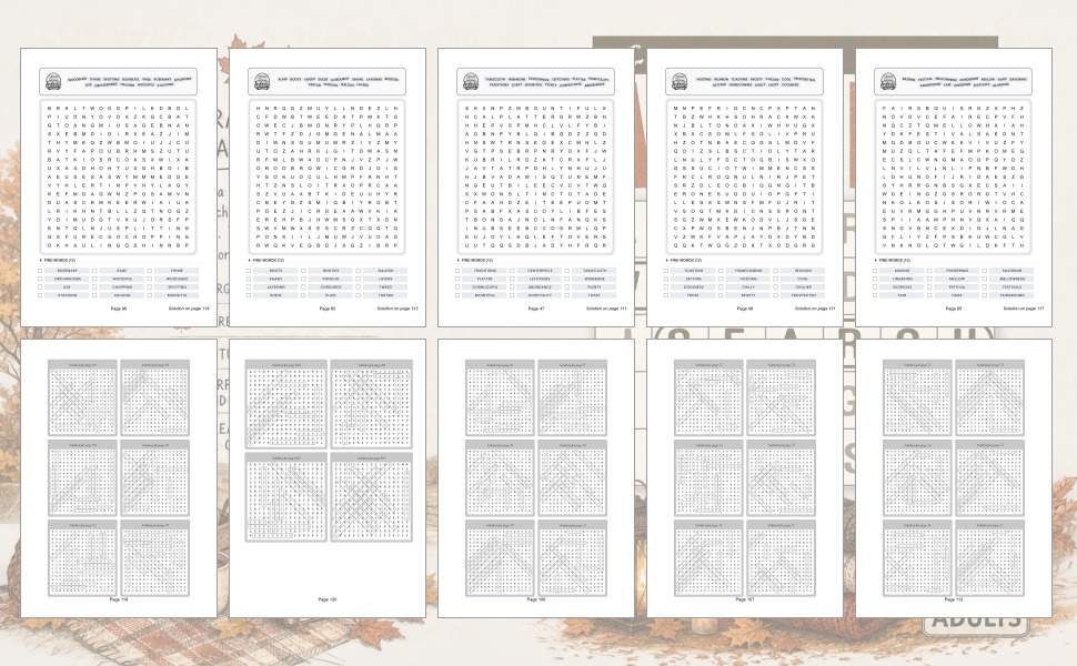 Cozy Autumn Word Search for Adults: Large Print Word Puzzles for Crisp Breezes, Colorful Leaves, and Peaceful Relaxation - Design and Build