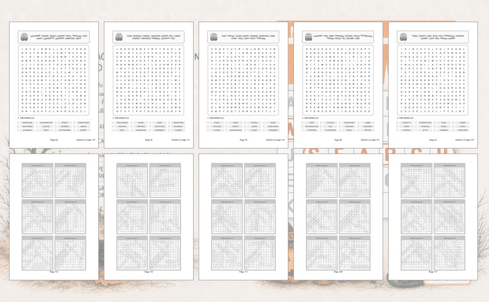 Spooky Halloween Word Search for Adults: Large Print Word Puzzles for Chilly Nights, Halloween Fun, and Relaxation - Design and Build