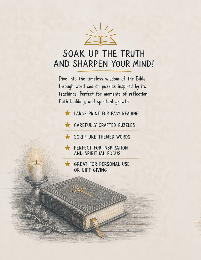 Inspiring Bible Word Search for Adults: Large Print Word Puzzles for Christian Faith, Scripture, Hope, and Peaceful Reflection - Performance Testing