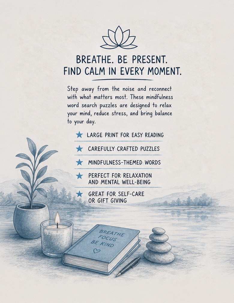 Calming Mindfulness Word Search for Adults: Large Print Word Puzzles for Finding Peace, Easing Stress, and Enjoying Quiet Moments - Performance Testing