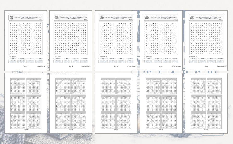 Cozy Winter Word Search for Adults: Large Print Word Puzzles for Snowy Days, Indoor Relaxation, and Peaceful Fun - Design and Build