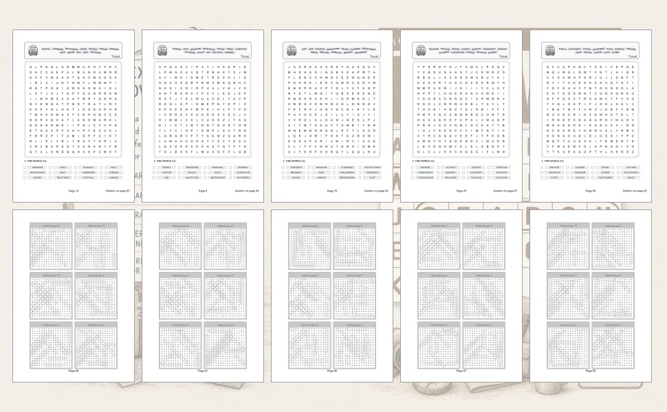 Adventurous Travel Word Search for Adults: Large Print Word Puzzles for Exploring New Places, Holiday Getaways, and Screen-Free Fun - Design and Build
