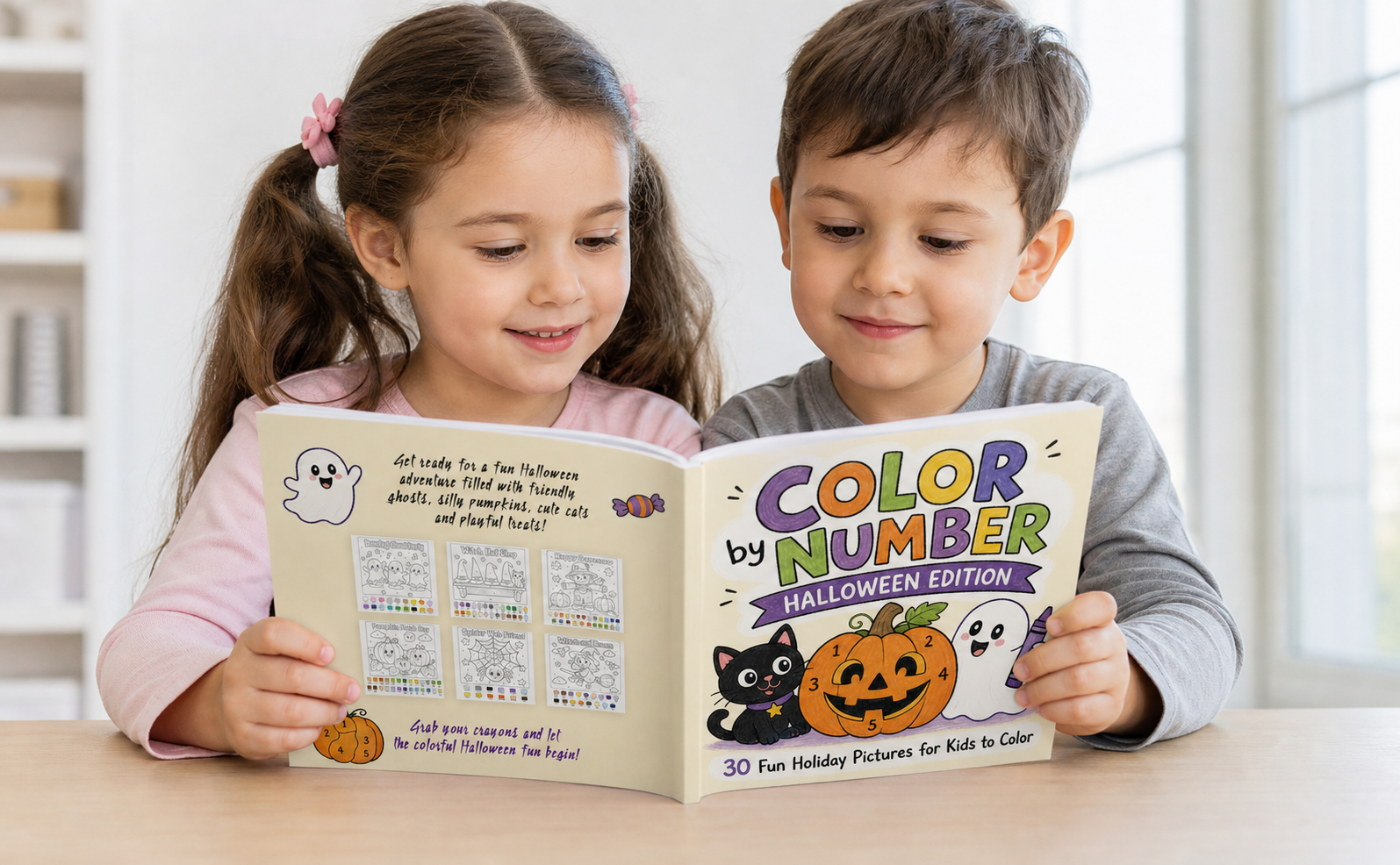 Color by Number Halloween Edition: 30 Fun Holiday Pictures for Kids to Color - Review