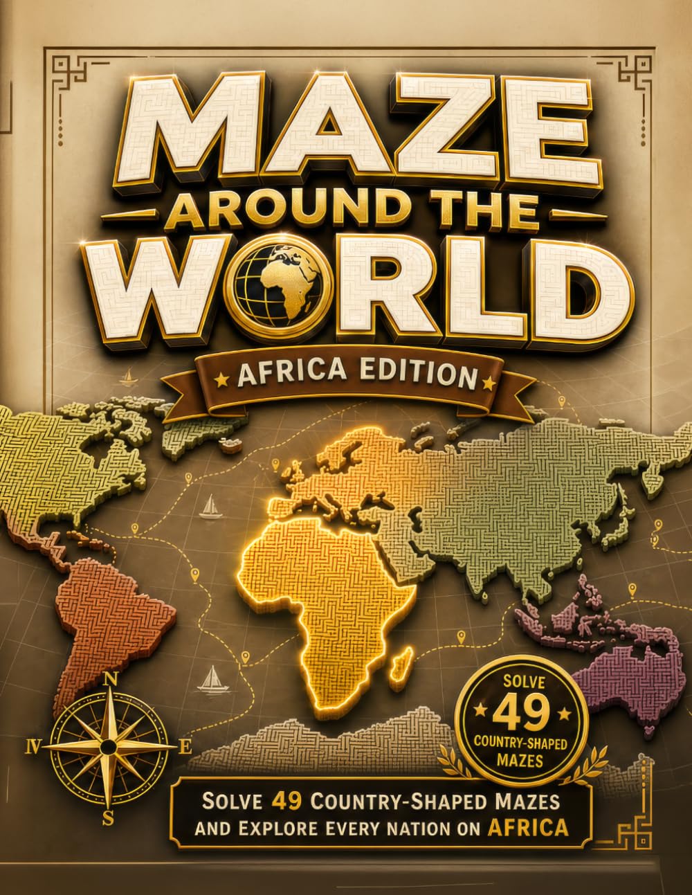 Maze Around the World - Africa: Solve 49 Country-Shaped Mazes and Explore Every Nation on Africa - Review