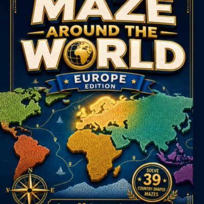 Maze Around the World - Europe: Solve 39 Country-Shaped Mazes and Explore Every Nation on Europe - Product Image