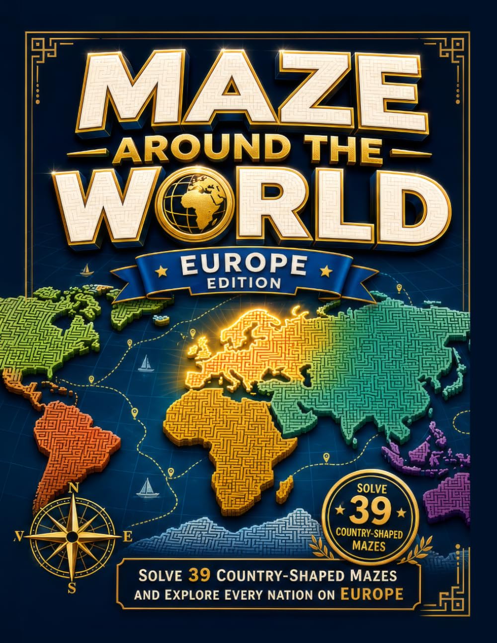 Maze Around the World - Europe: Solve 39 Country-Shaped Mazes and Explore Every Nation on Europe - Review