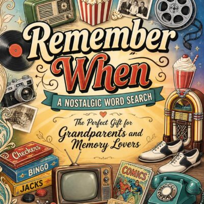 Remember When - A Nostalgic Word Search: The Perfect Gift for Grandparents and Memory Lovers - Product Image