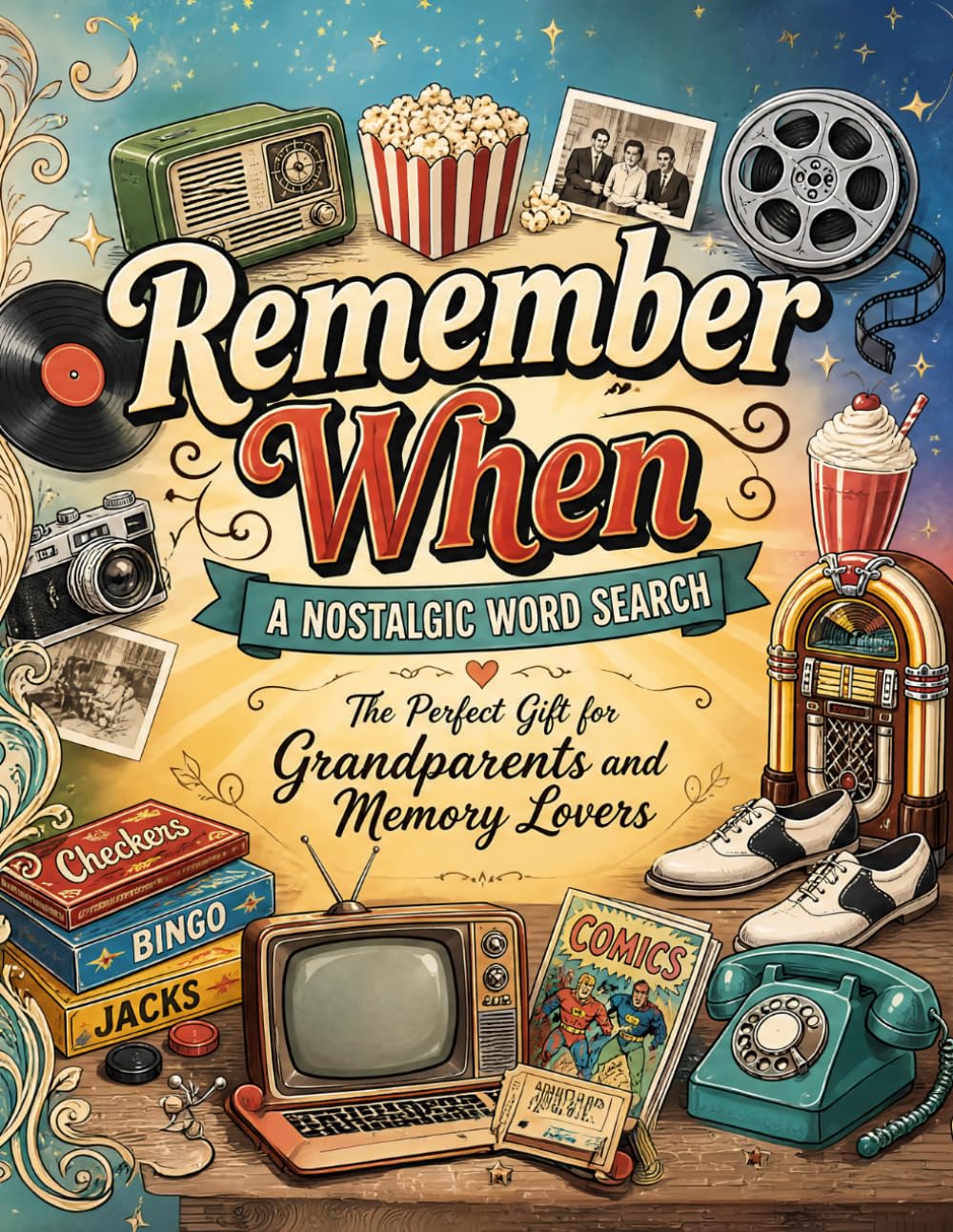Remember When - A Nostalgic Word Search: The Perfect Gift for Grandparents and Memory Lovers - Review