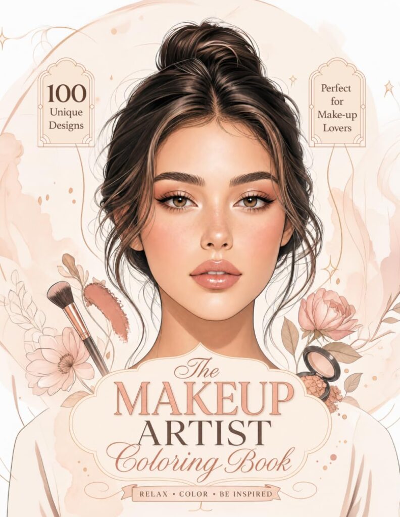 The Makeup Artist Coloring Book: Perfect Gift for Makeup Lovers - Product Image