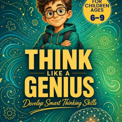 Think Like a Genius Kids Edition: Brain Games, Logic Puzzles, IQ Challenges, Word Searches, Sudoku, Riddles, and Creative Thinking Activities for Gifted Kids Ages 6-9 - Product Image