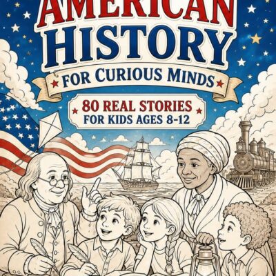 American History for Curious Minds: 80 Real Stories for Kids Ages 8-12 (Young Explorers Book 1) - Product Image