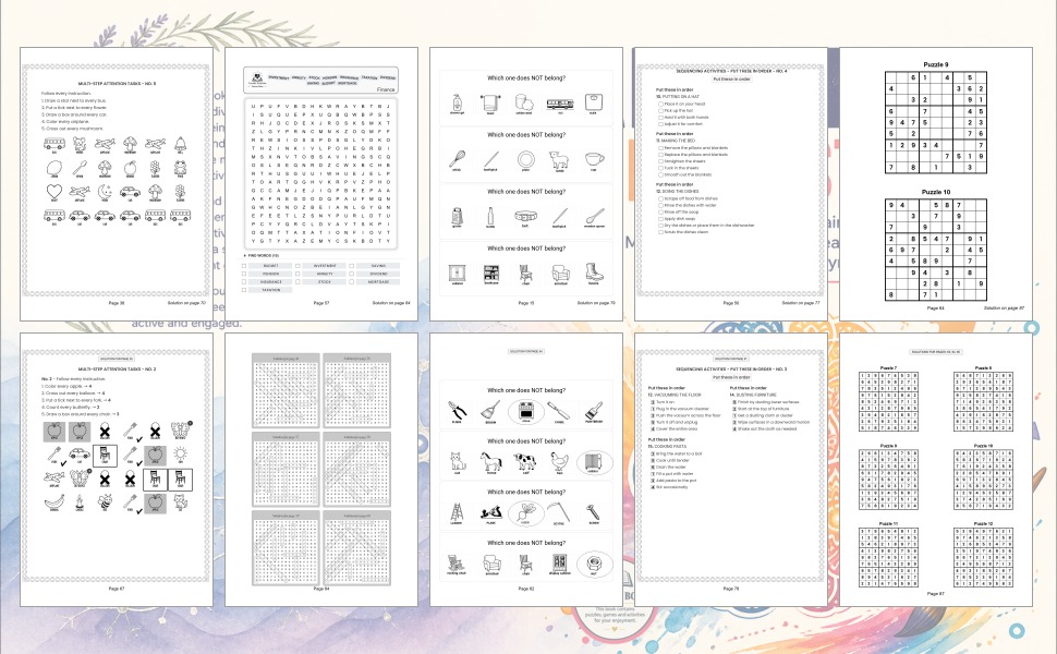 Alzheimer Early Stage Engaging Puzzles Brain Games Memory Activities and Creative Exercises for Everyday Enjoyment - Design and Build