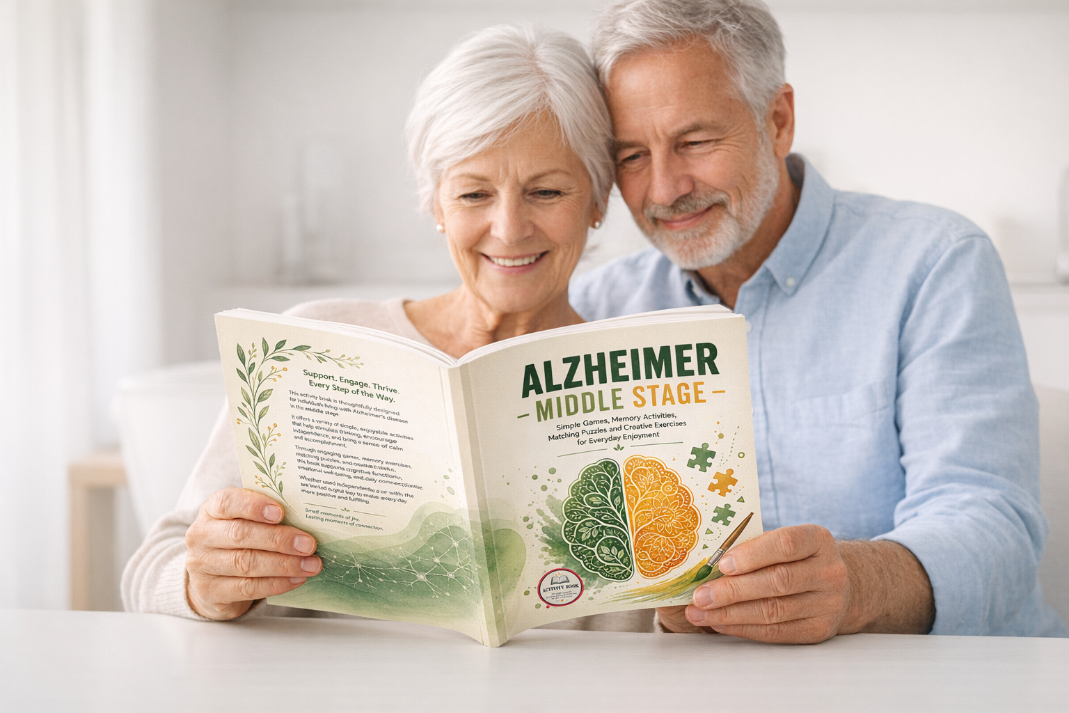 Alzheimer Middle Stage: Simple Games, Memory Activities, Matching Puzzles and Creative Exercises for Everyday Enjoyment - Review